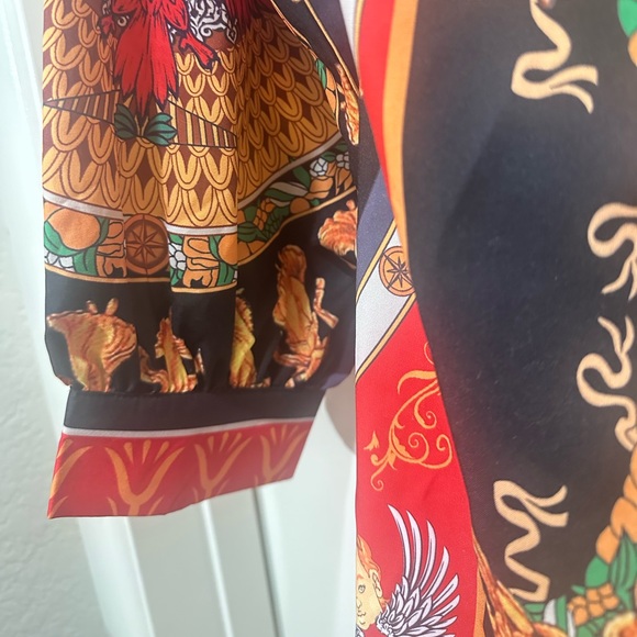 Buttondown Lightweight Mini Dress w/slightly pouf sleeves size Small - Picture 5 of 8